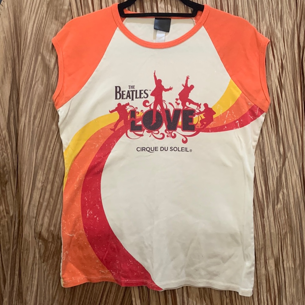 Vintage Beatles “Love” by Cirque de Soleil cap-sleeve t-shirt